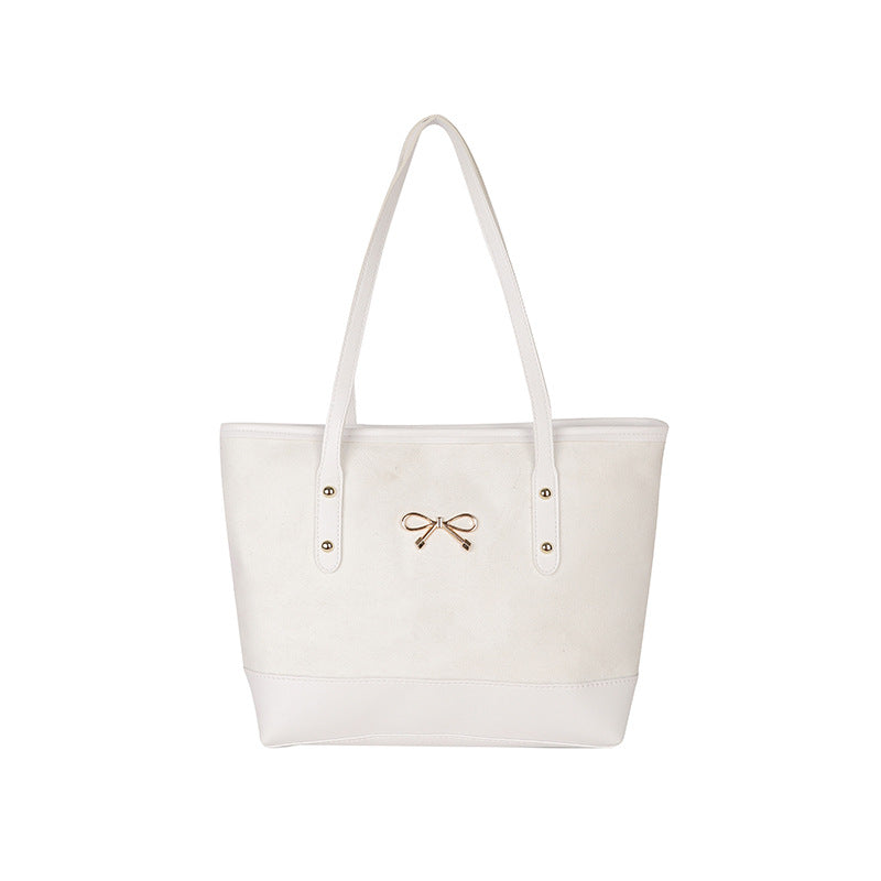 WoStylish Faux Suede Tote Bag Bowlift
