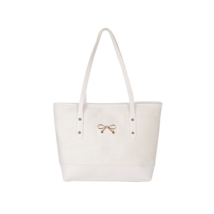 WoStylish Faux Suede Tote Bag Bowlift