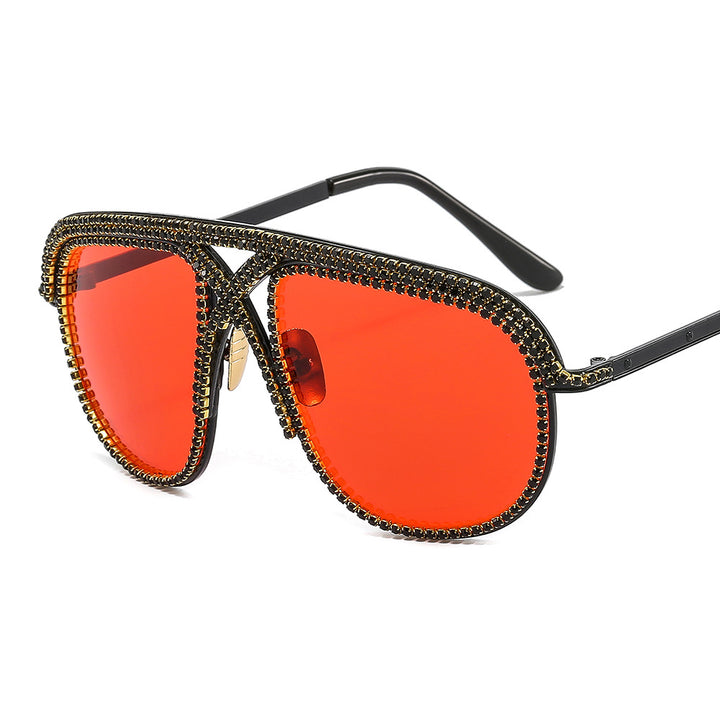 Ladies elegant sunglasses with glittering frame and gradient lenses Bowlift