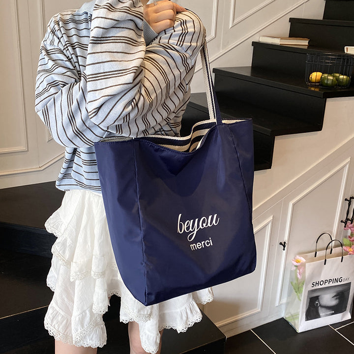 Casual Striped Beach Tote Bowlift