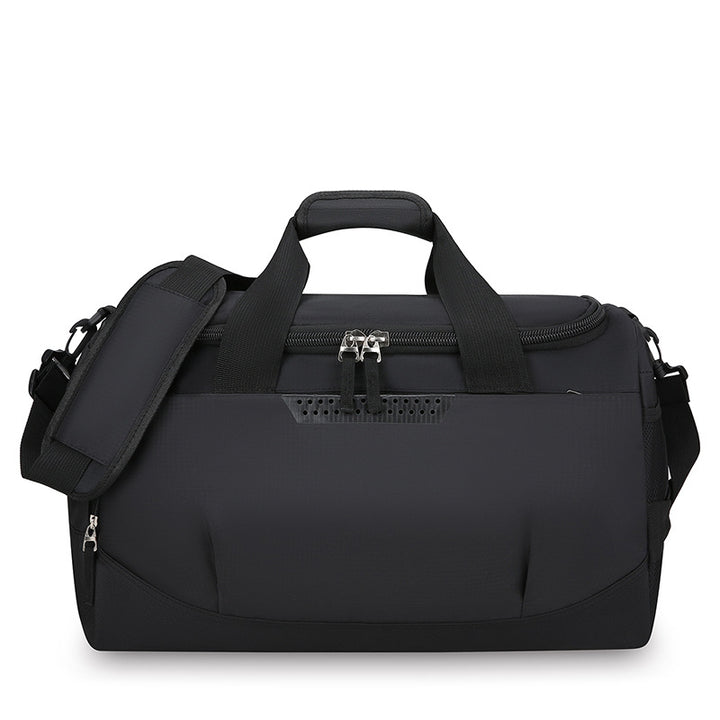 Sporty travel bag with ergonomic carrying system and innovative compartments Bowlift