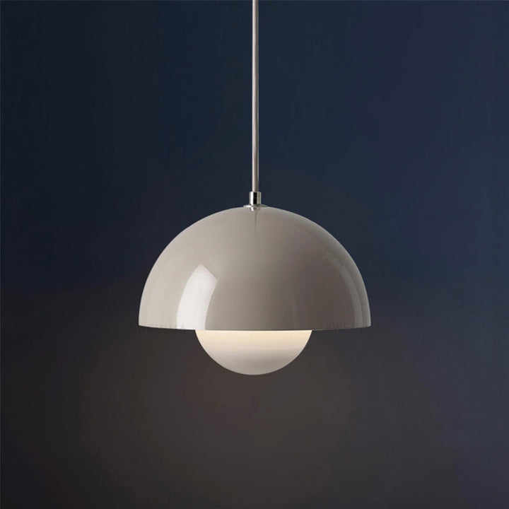 Scandinavian Pendant Light - Elegant 1-Light Semi-Round Lighting for Living Room and Bedroom | Bowlift