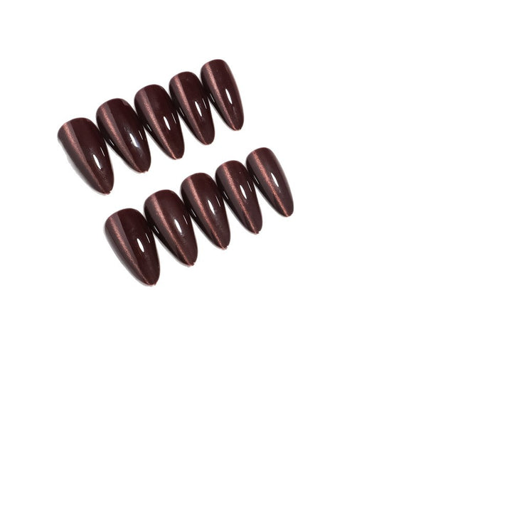 Almond-Shaped Press-On Nails with Glossy Finish Bowlift