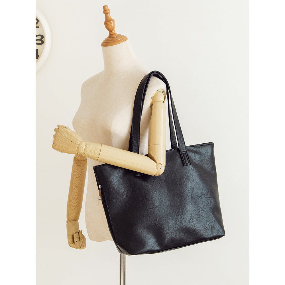 Luxurious Leather Tote Bag Bowlift
