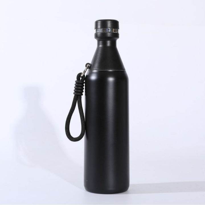 Ladies insulated stainless steel drinking bottle with practical carrying handle Bowlift