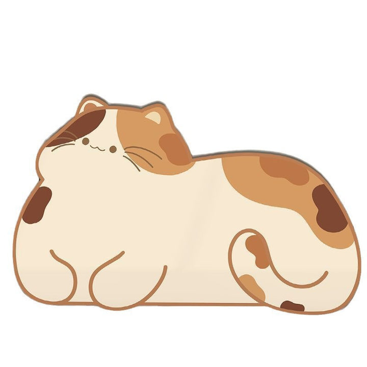 Fun Cat-Themed Decorative Floor Mat Bowlift