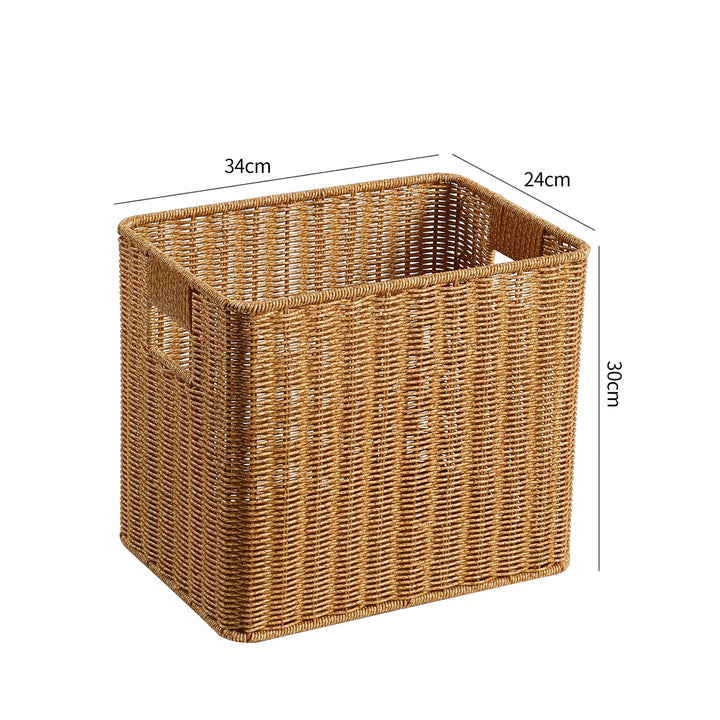 Handwoven Decorative Storage Chest Bowlift
