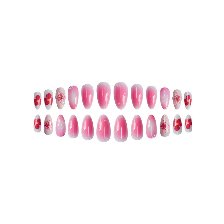 Floral Acrylic Nail Art Set Bowlift