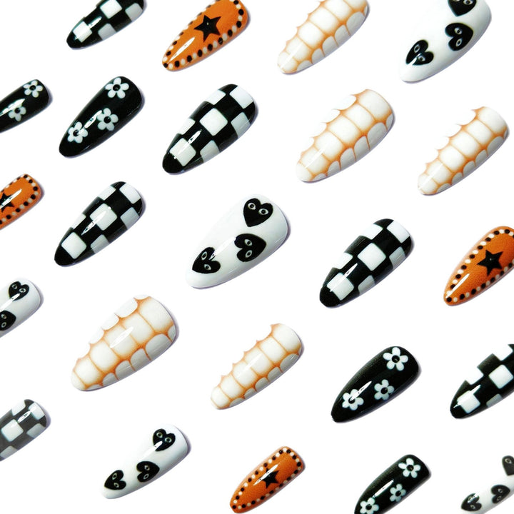 Creative Nail Art with Geometric Designs Bowlift