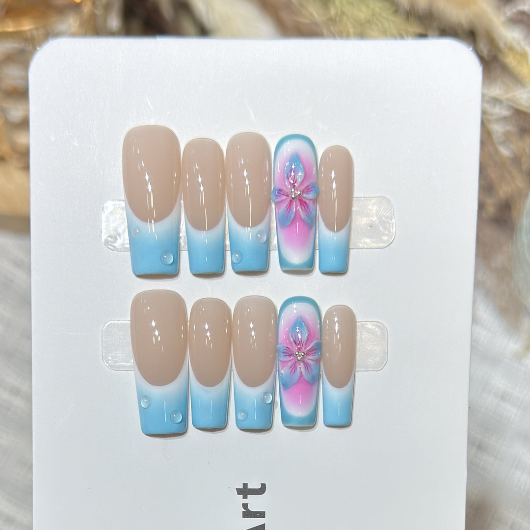 Reusable Press-On Nail Set Bowlift