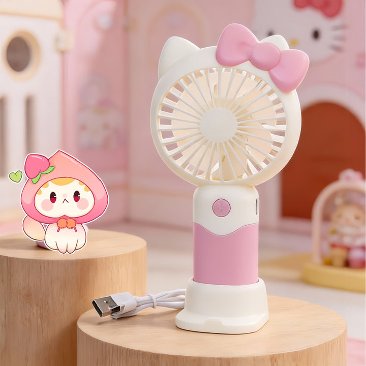 Portable handheld fan with cute animal design Bowlift