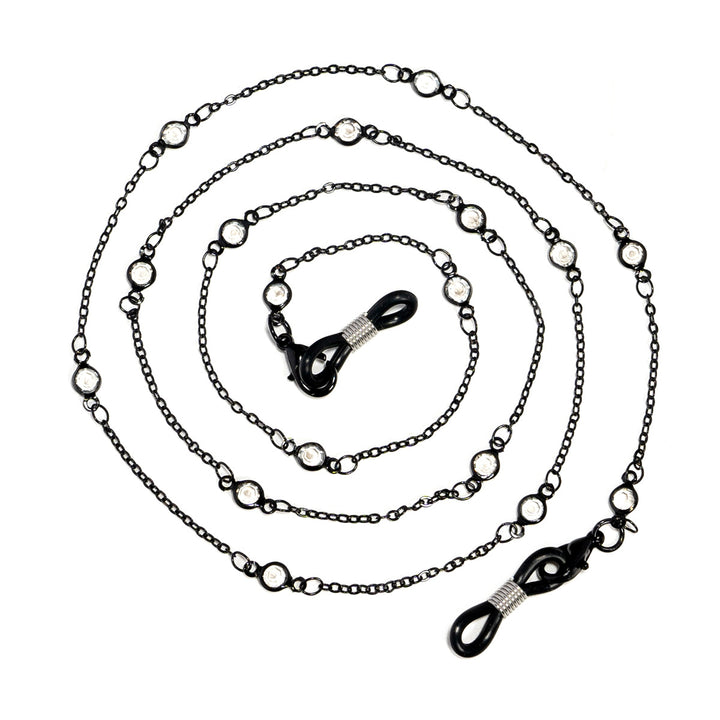 Crystal-Embellished Eyewear Chain Bowlift