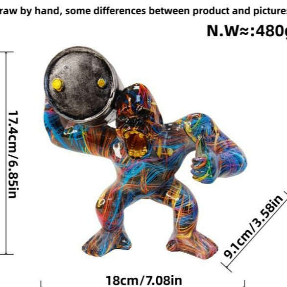 Sporty decorative figure of a weightlifter Bowlift