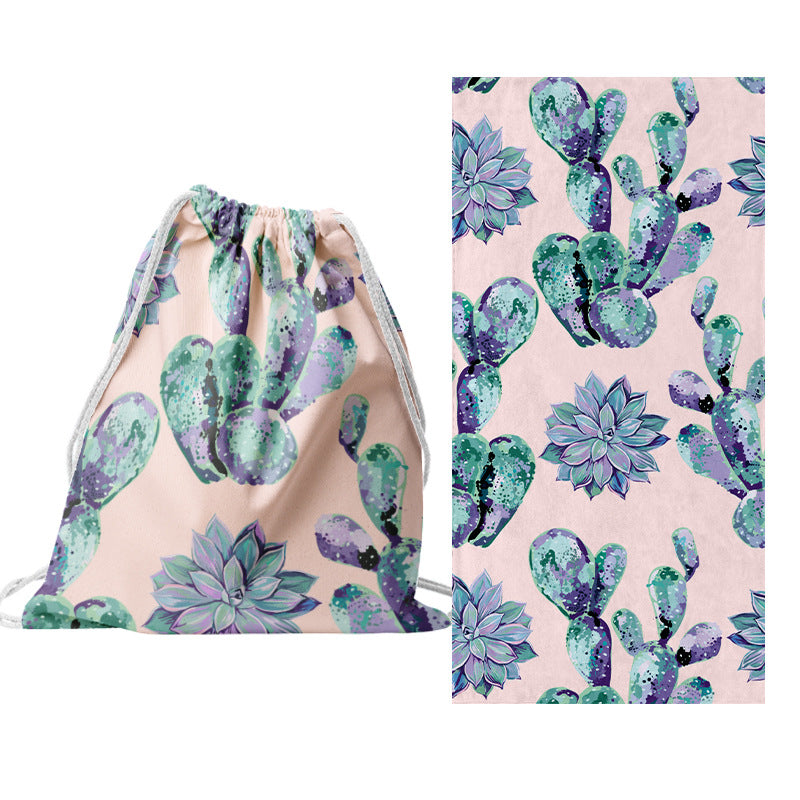 Drawstring bag with creative cactus design Bowlift