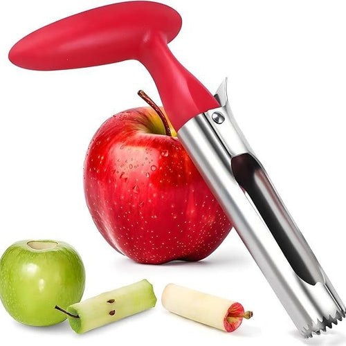 Stainless Steel Apple and Pear Corer with Ergonomic T-Handle Bowlift