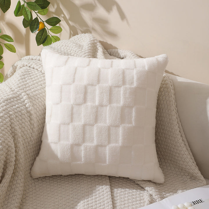 Textured Plush Accent Cushion