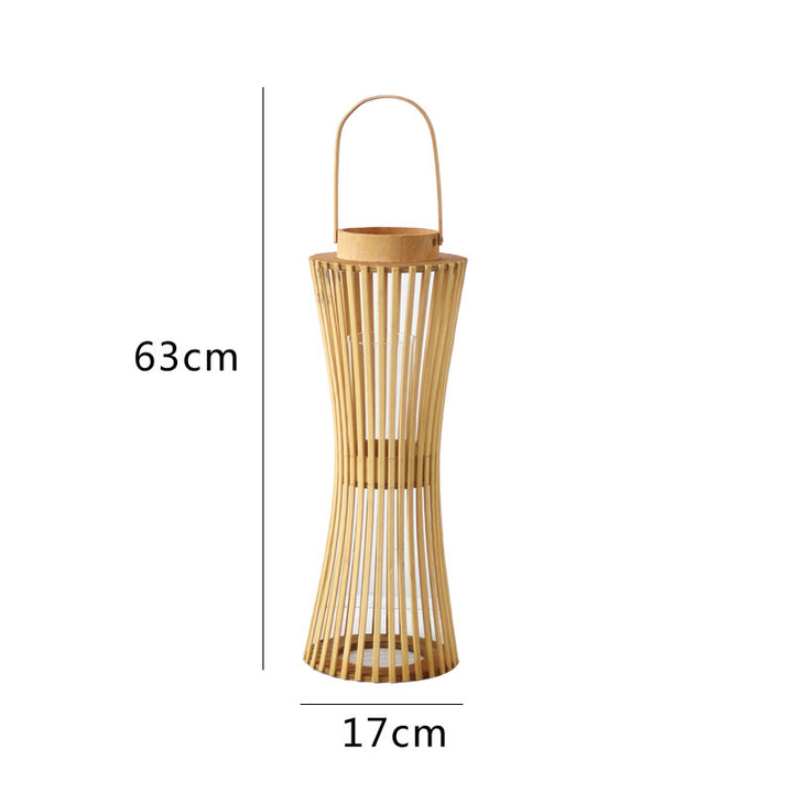 Elegant lantern made of woven wood Bowlift