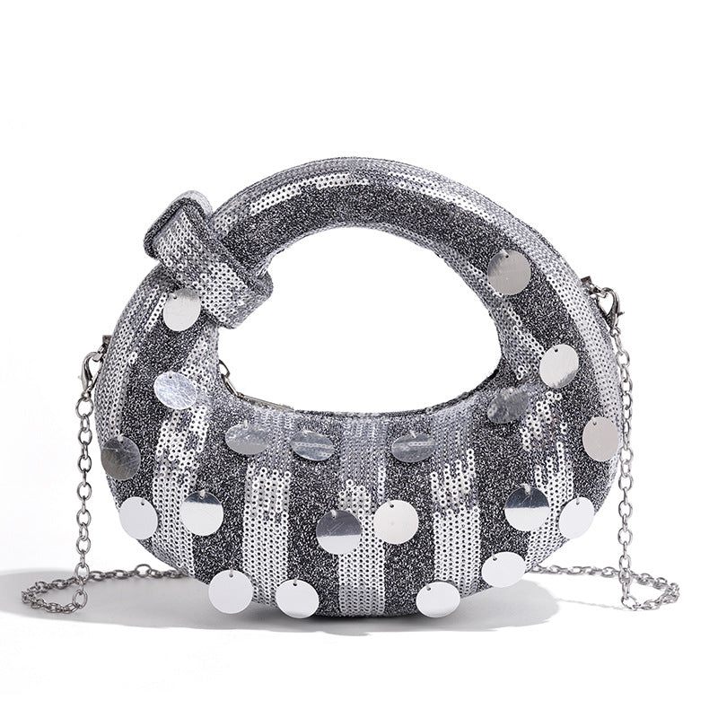 Chic Rhinestone-Embellished Handbag Bowlift