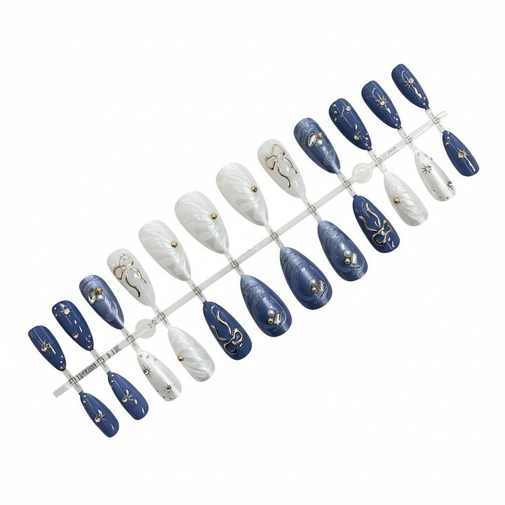 Artistic Acrylic Press-On Nail Set Bowlift