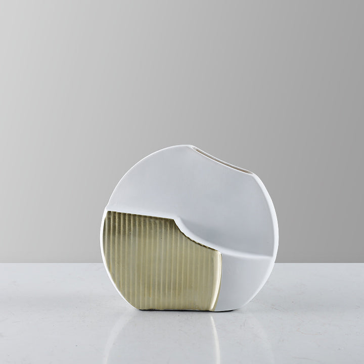 Decorative Textured Metal Vases