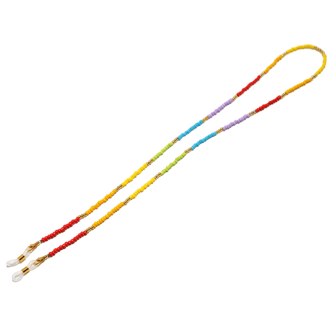 Colorful Beaded Eyewear Retainer Chain Bowlift