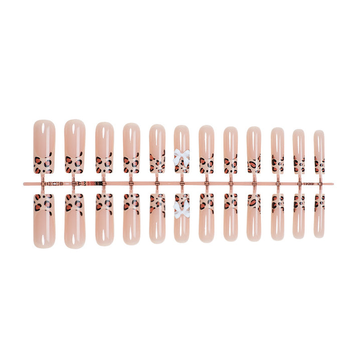 Artistic Leopard Print Press-On Nails Bowlift
