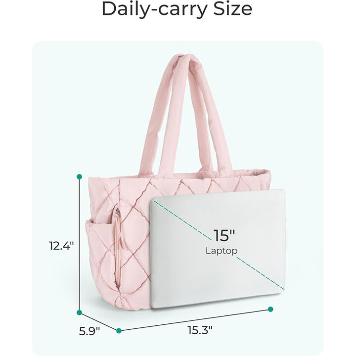 Padded tote bag with multiple compartments Bowlift