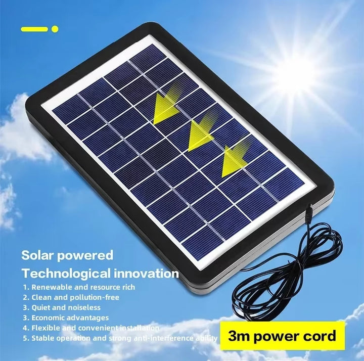 Women Multifunctional Solar Fan with Integrated LED Lighting Bowlift