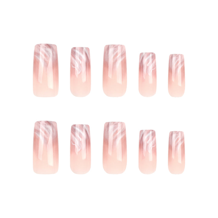 Artistic Acrylic Nails with Elegant Shine Bowlift