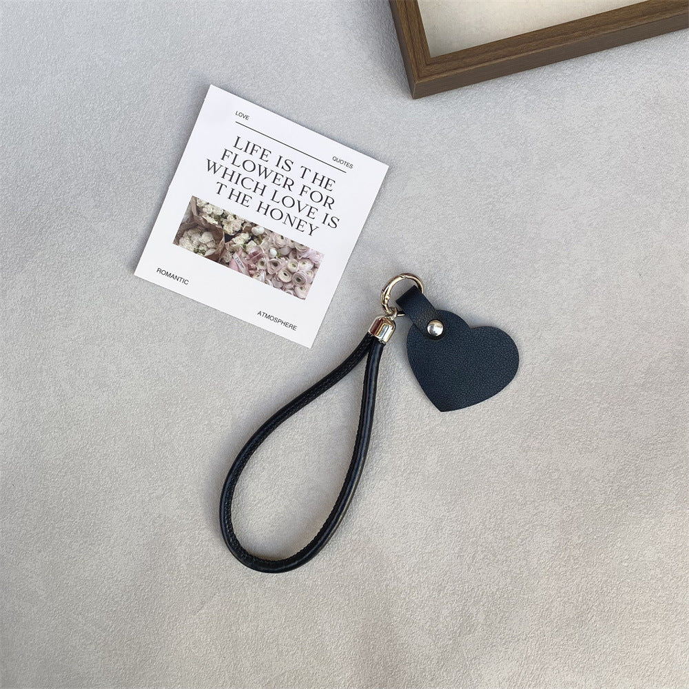 Leather Heart Keychain Bowlift