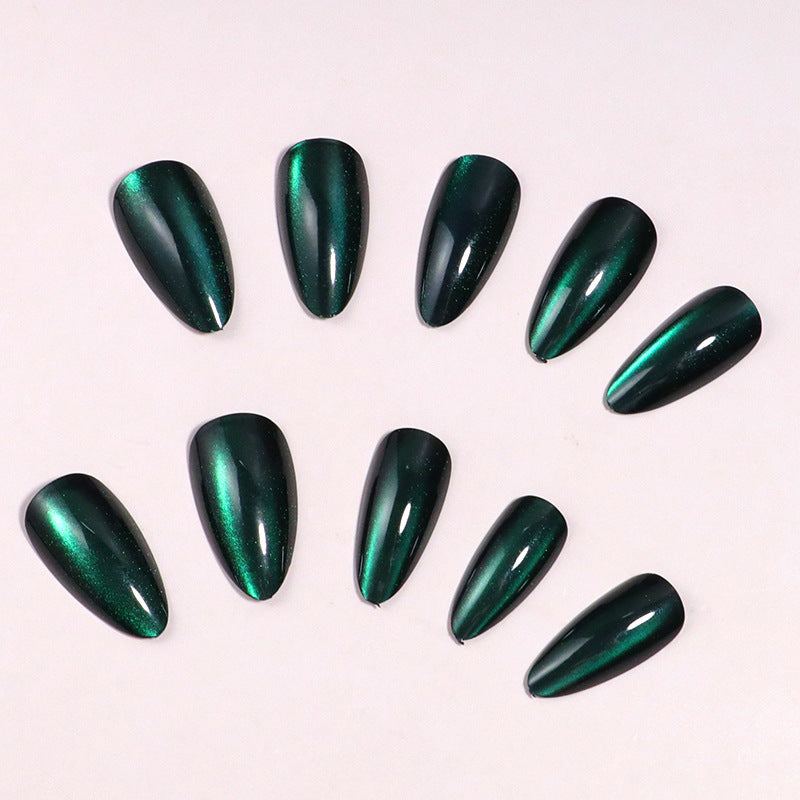 High-Gloss Stiletto Press-On Nail Set with Elegant Finish Bowlift