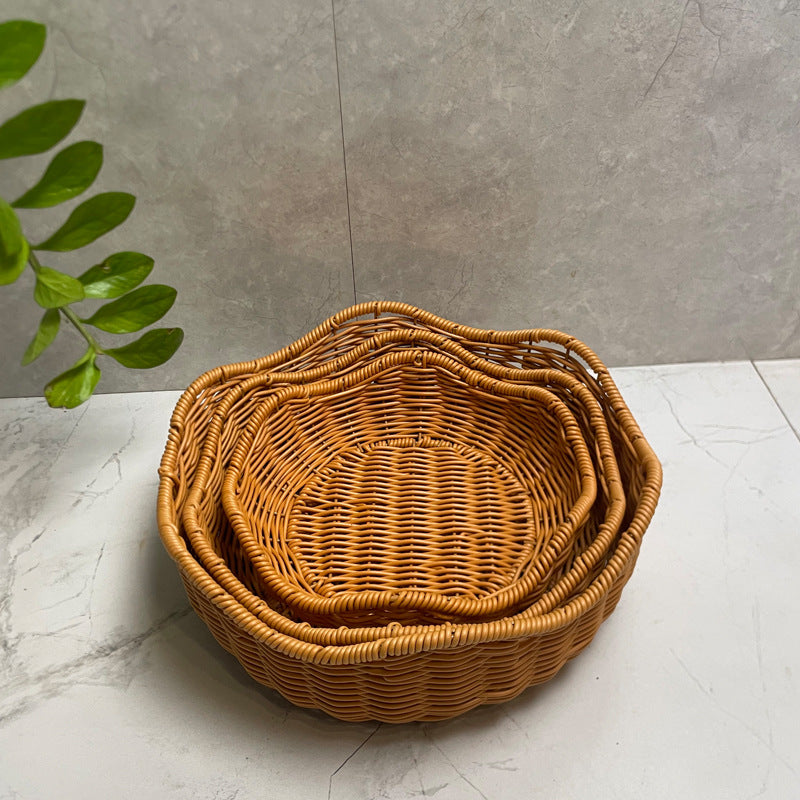 Decorative Woven Serving Basket Bowlift