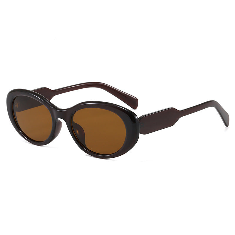 Ultra-Modern Oval Frame Sunglasses Bowlift