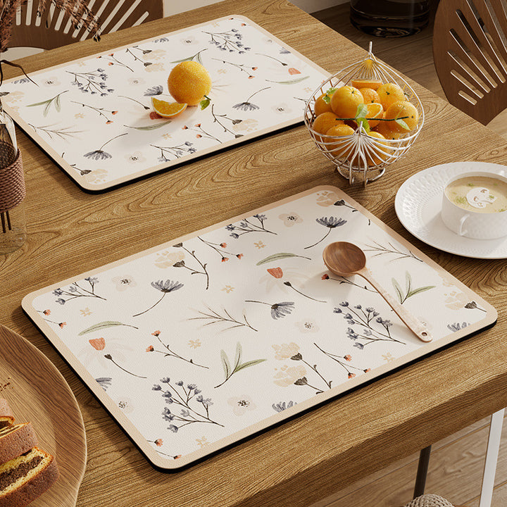 Decorative Vegetable-Themed Table Mat Bowlift