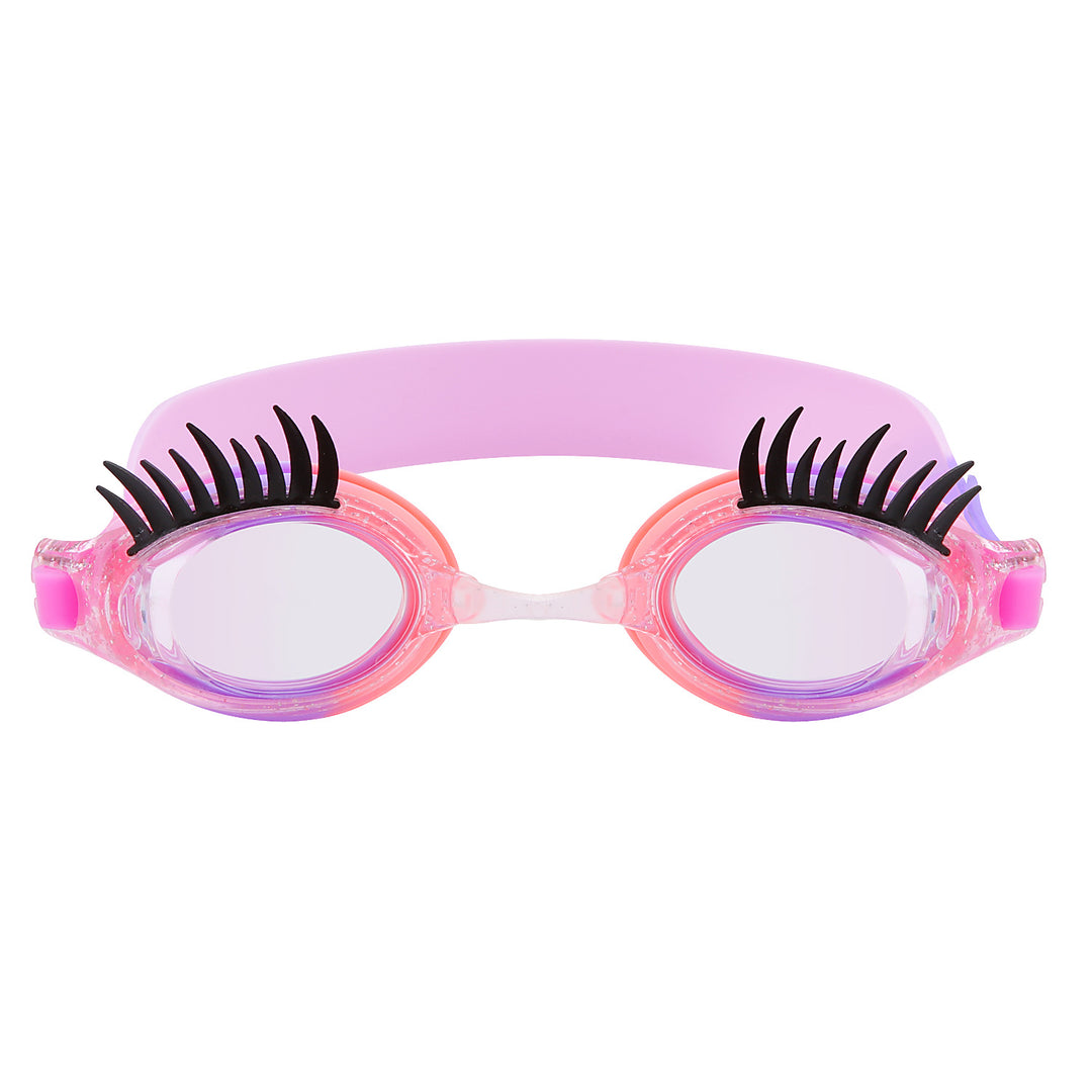 Swimming goggles with unique eyelash design Bowlift