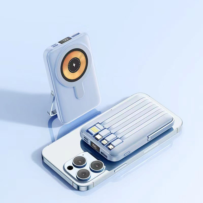 Portable Wireless Powerbank with Integrated Stand Bowlift
