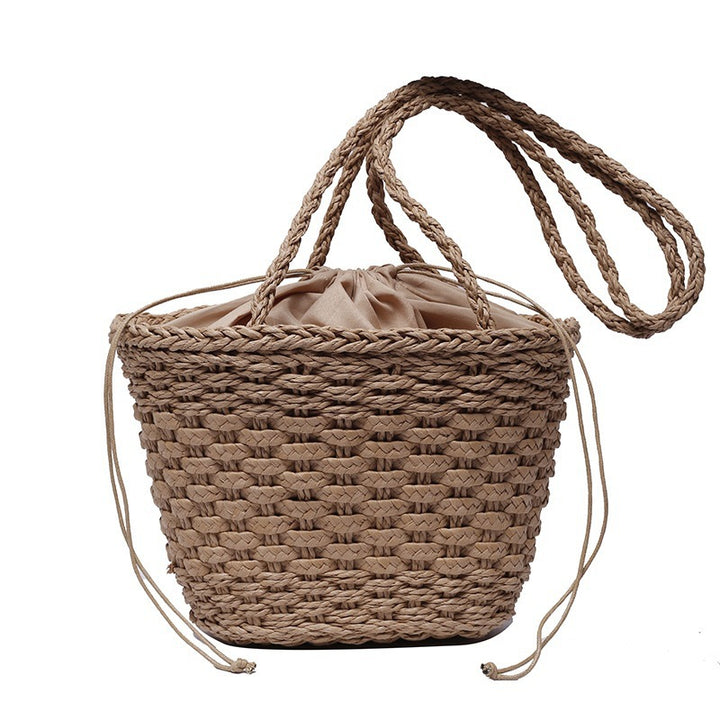 Hand-knotted straw tote bag Bowlift