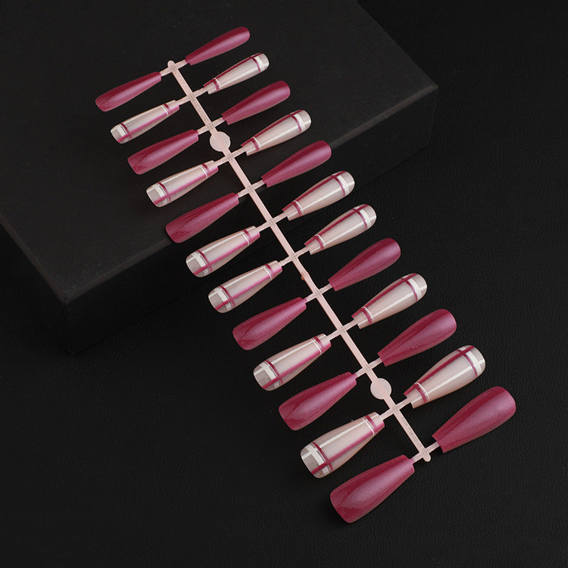 Stylish rose pattern artificial nails Bowlift