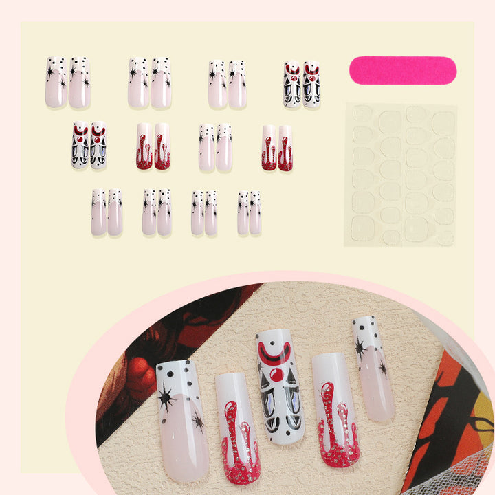 Creative nail art set with spooky Halloween motifs Bowlift