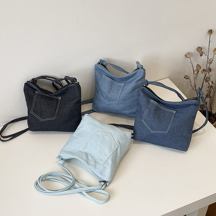 WoCasual Denim Crossbody Bag Bowlift