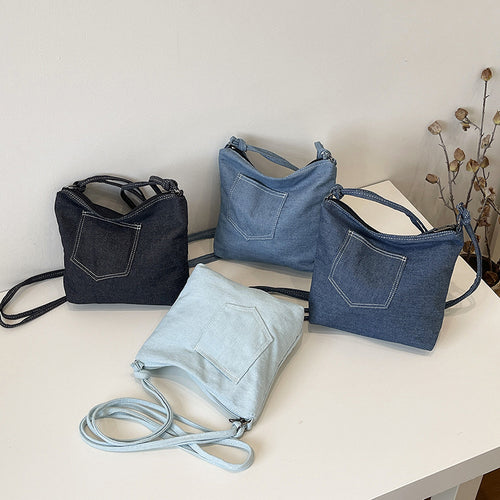 WoCasual Denim Crossbody Bag Bowlift