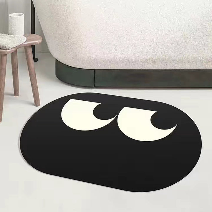 Playful Cartoon-Themed Floor Mat