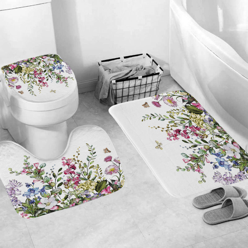 Leafy Botanical Themed Bathroom Ensemble Bowlift