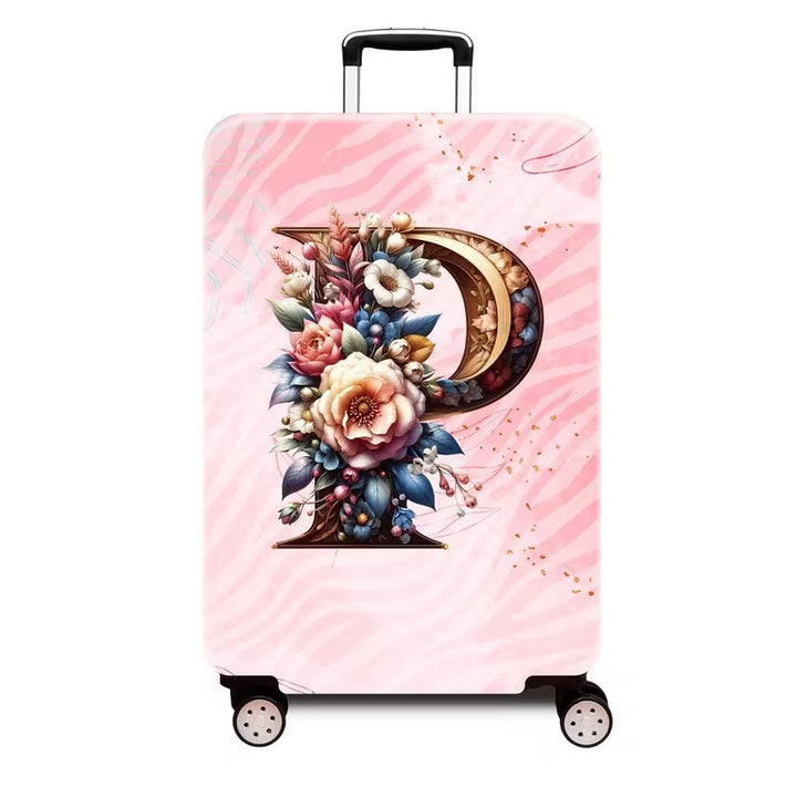 Ladies hard shell suitcase with luxurious floral design Bowlift