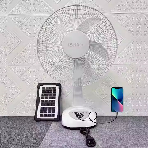 Women's solar-powered fan with intelligent control system and USB connection Bowlift