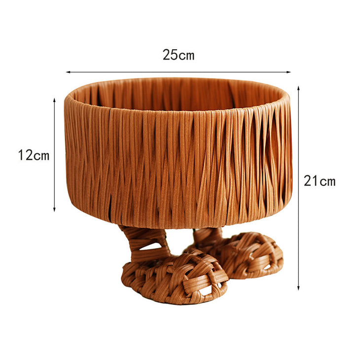 Handcrafted natural material storage basket Bowlift