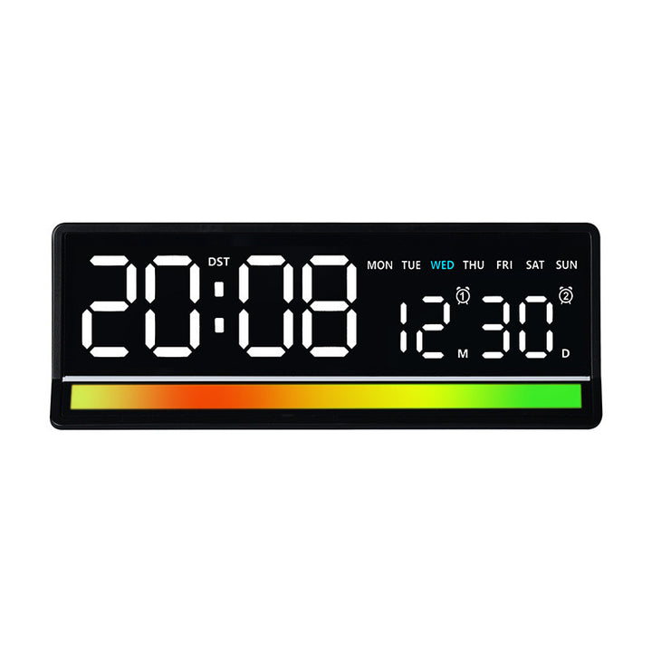 Digital alarm clock with clear LED display and date display Bowlift