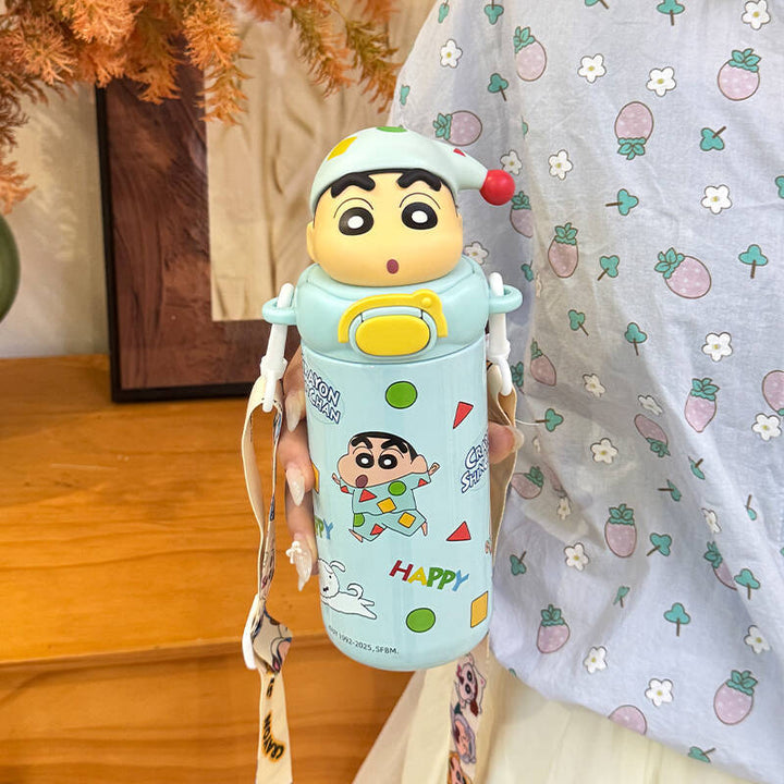 Women’s water bottle with interactive animal lid Bowlift