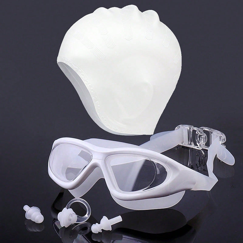 Swim set with comfort swim goggles and cap Bowlift