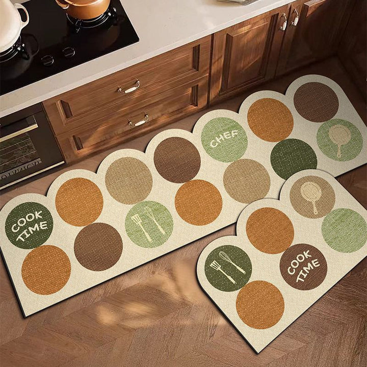 Kitchen Comfort Mat with Fun Cooking Theme